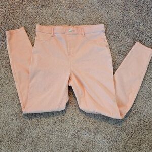 Peach Skinny Jegging Jeans Stretch